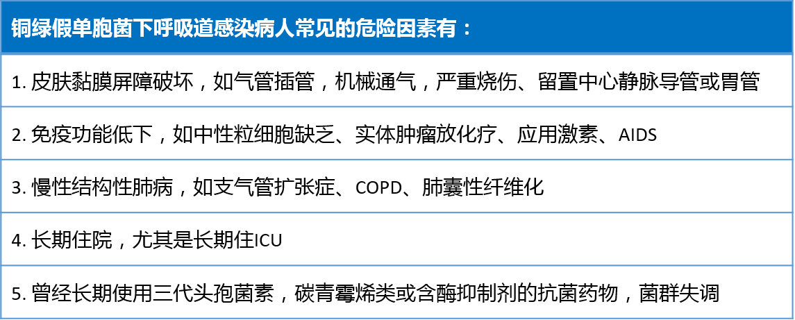 一文梳理:铜绿假单胞菌感染的评估及治疗建议