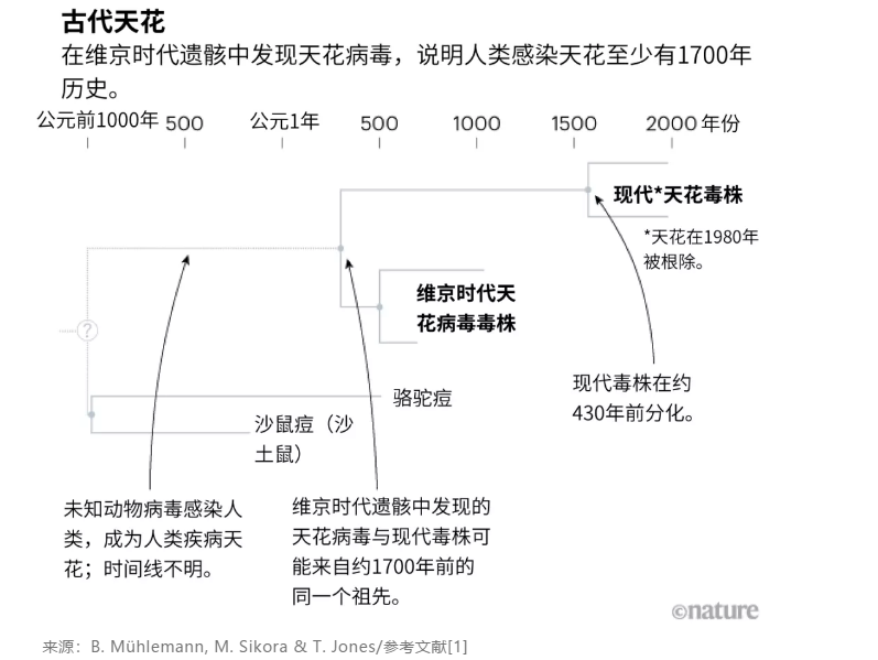 的1867例个体的dna,并在26例个体中发现了类似现代天花毒株的dna片段