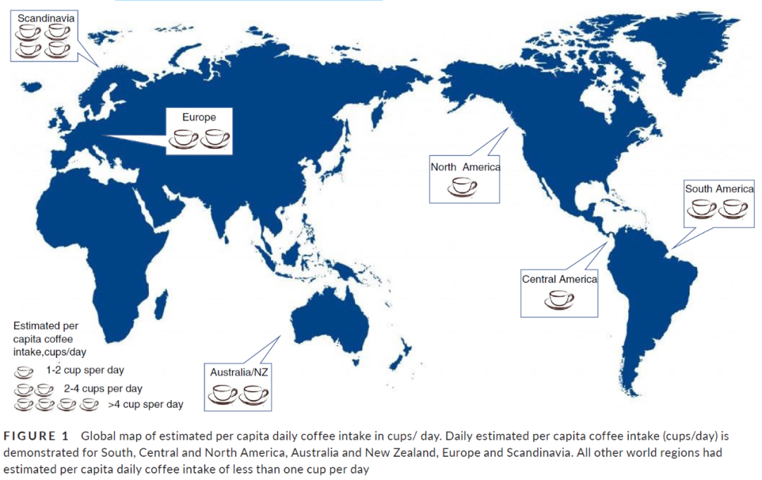 咖啡因地圖 Map Of Caffeine