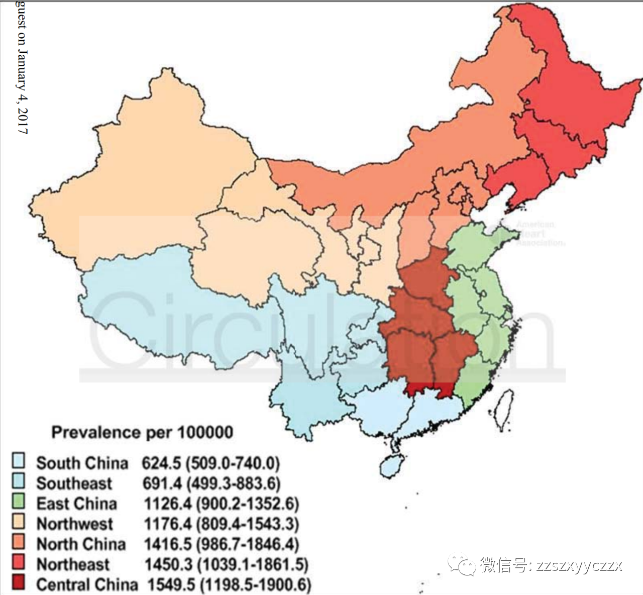 中国脑卒中的患病率发病率和死亡率基于480687名成年人的全国人群调查